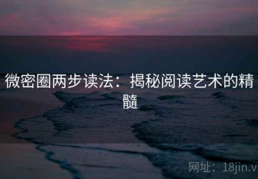 微密圈两步读法：揭秘阅读艺术的精髓