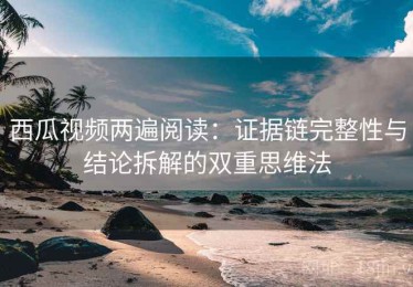 西瓜视频两遍阅读：证据链完整性与结论拆解的双重思维法