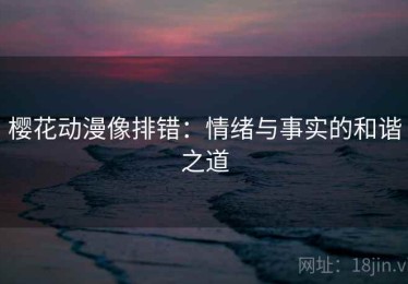 樱花动漫像排错：情绪与事实的和谐之道