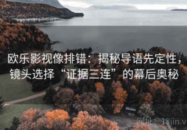 欧乐影视像排错：揭秘导语先定性，镜头选择“证据三连”的幕后奥秘