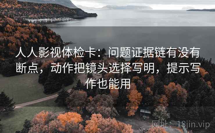人人影视体检卡：问题证据链有没有断点，动作把镜头选择写明，提示写作也能用